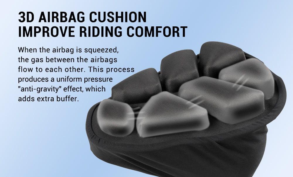 Bicycle inflatable seat cushion