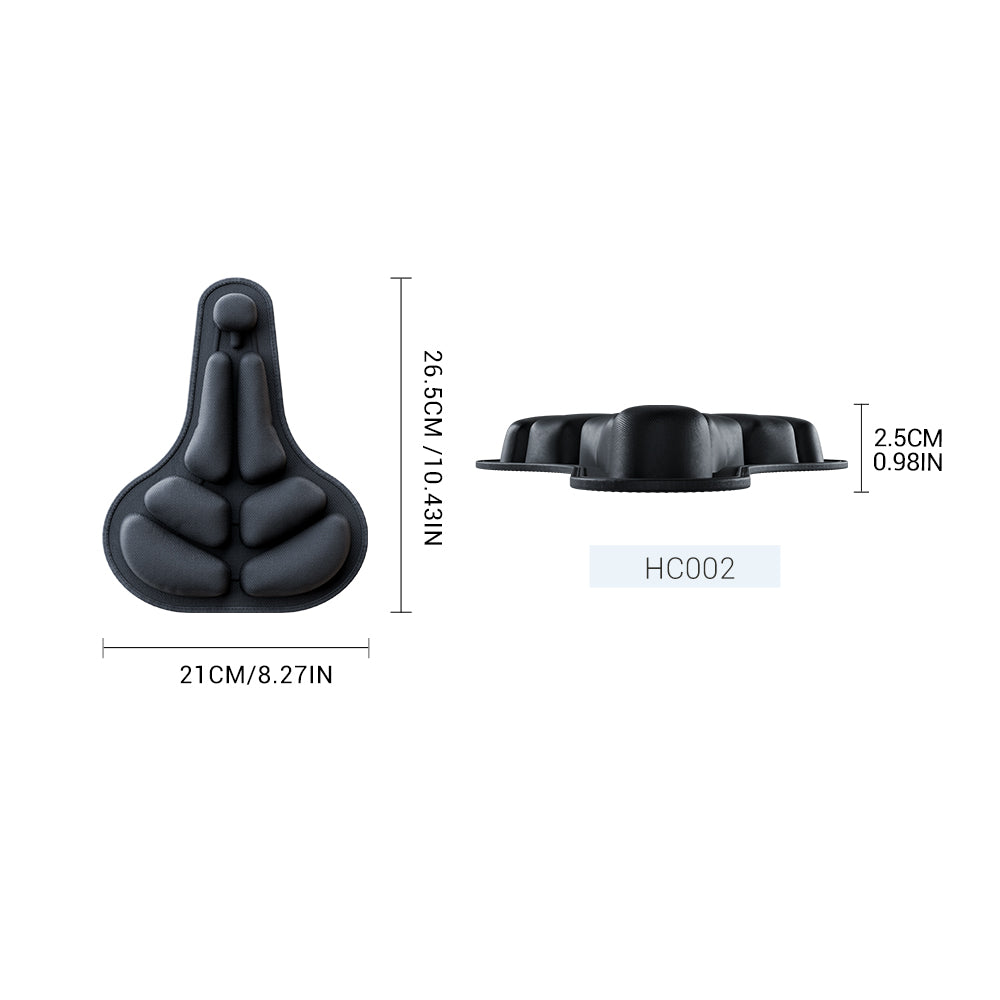 Bicycle inflatable seat cushion