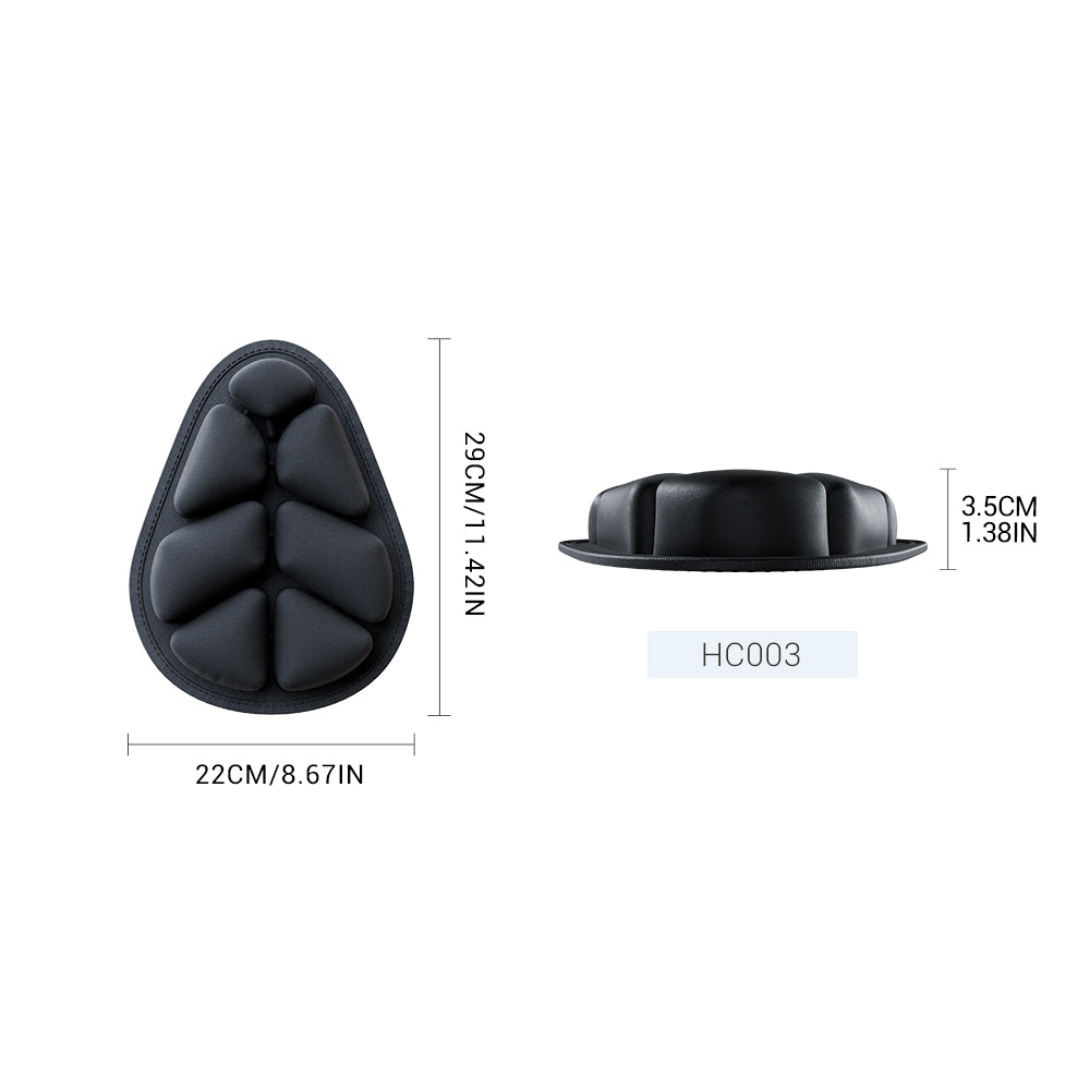 Bicycle inflatable seat cushion