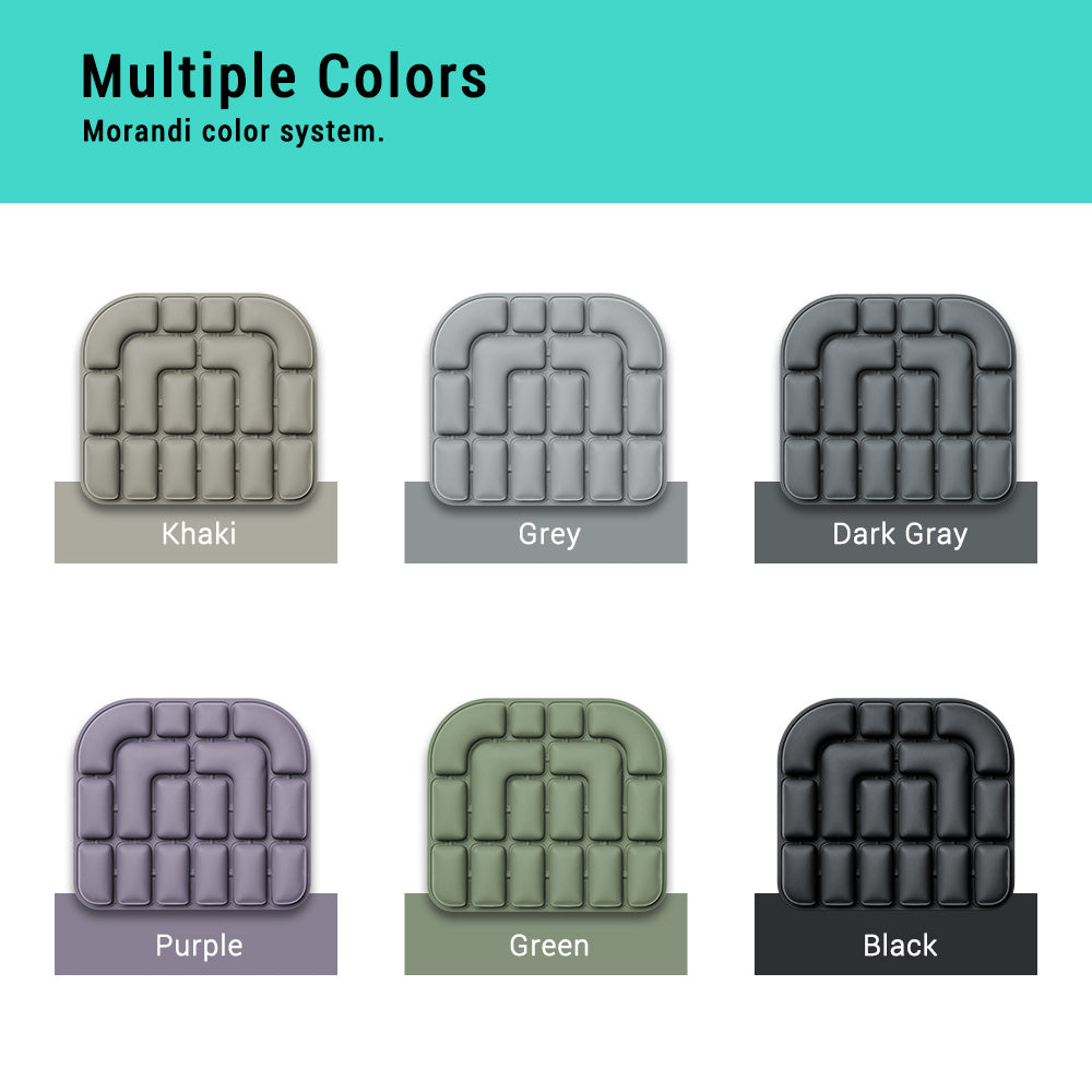 Double-sided inflatable cushion