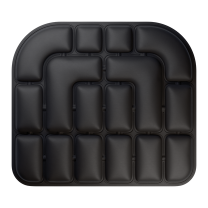 Double-sided inflatable cushion