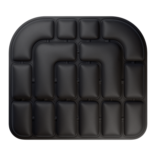 Double-sided inflatable cushion