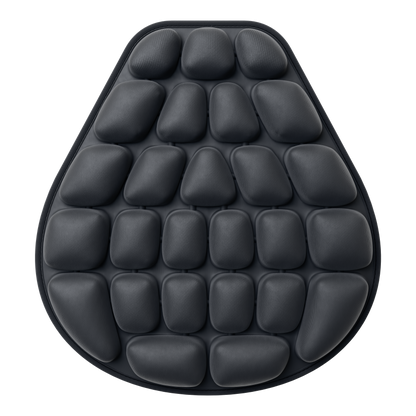Motorcycle inflatable seat cushion