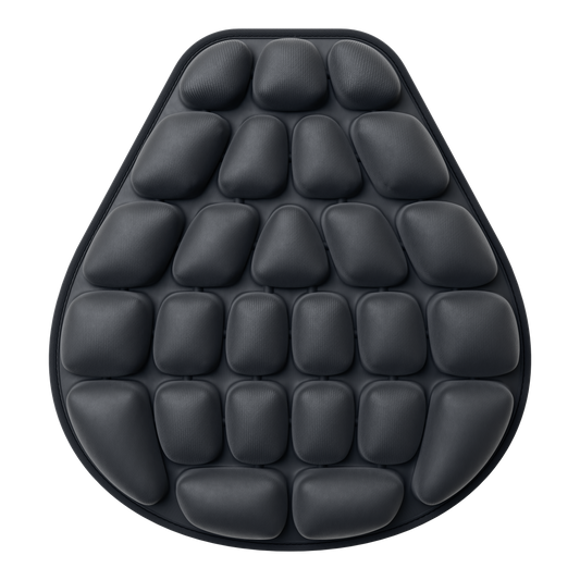 Motorcycle inflatable seat cushion