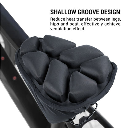 Bicycle inflatable seat cushion
