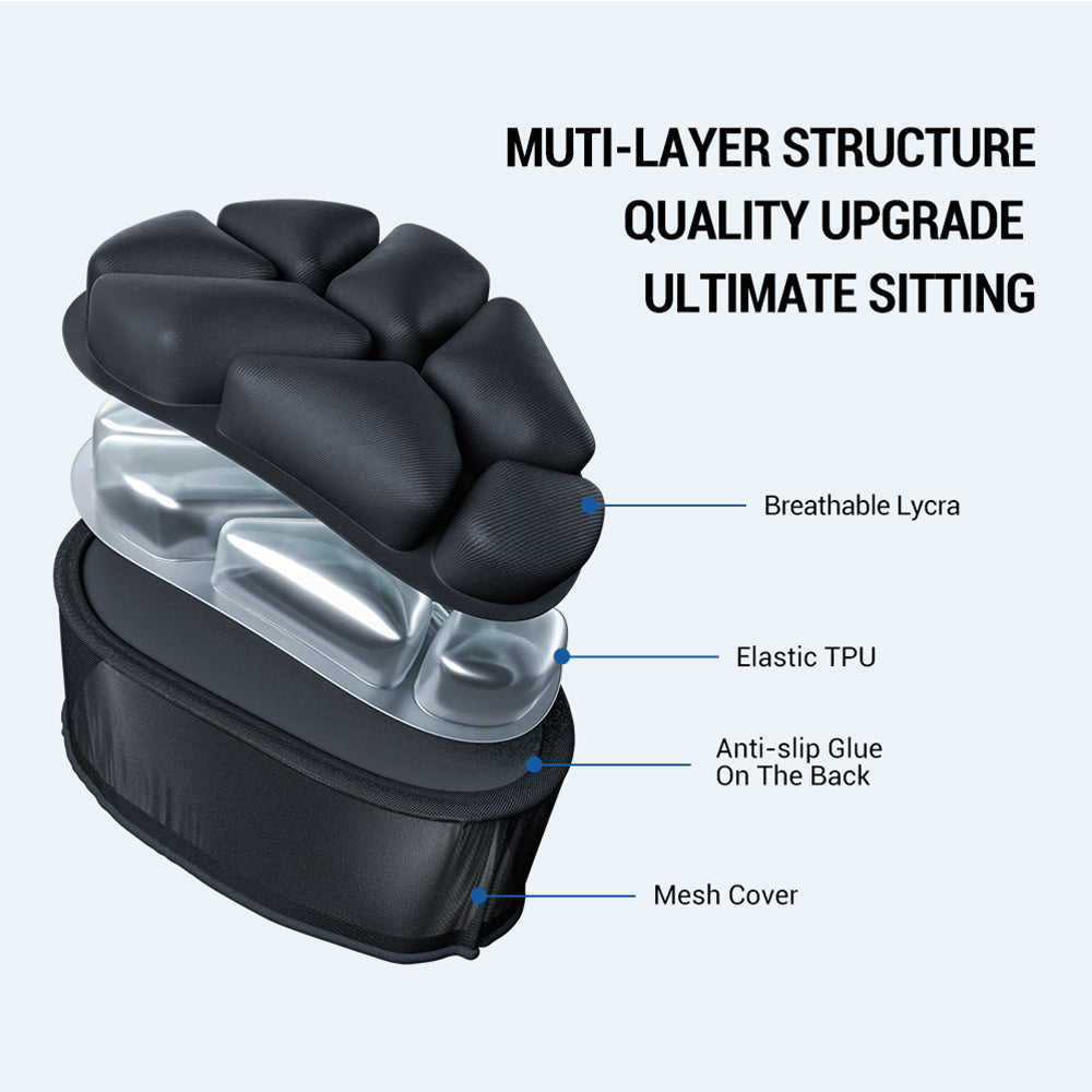 Bicycle inflatable seat cushion