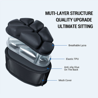 Bicycle inflatable seat cushion