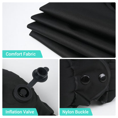 Inflatable neck pillow