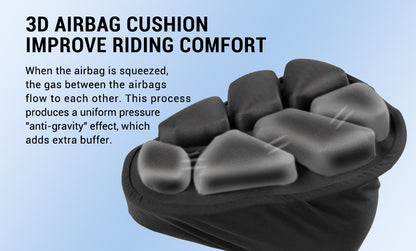 Bicycle inflatable seat cushion