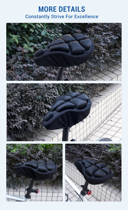 Bicycle inflatable seat cushion