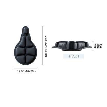 Bicycle inflatable seat cushion