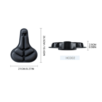 Bicycle inflatable seat cushion