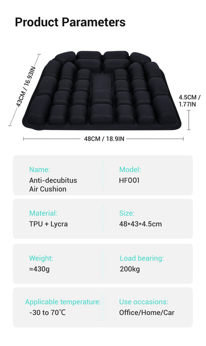 Anti-decubitus inflatable cushion
