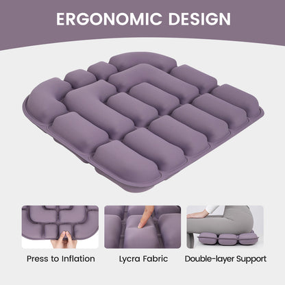 Double-sided inflatable cushion